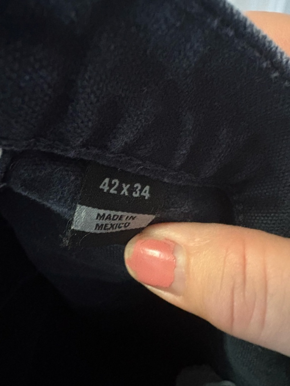 Carhartt Men's Dark Navy Cargo Work Pants - Picture 4 of 5